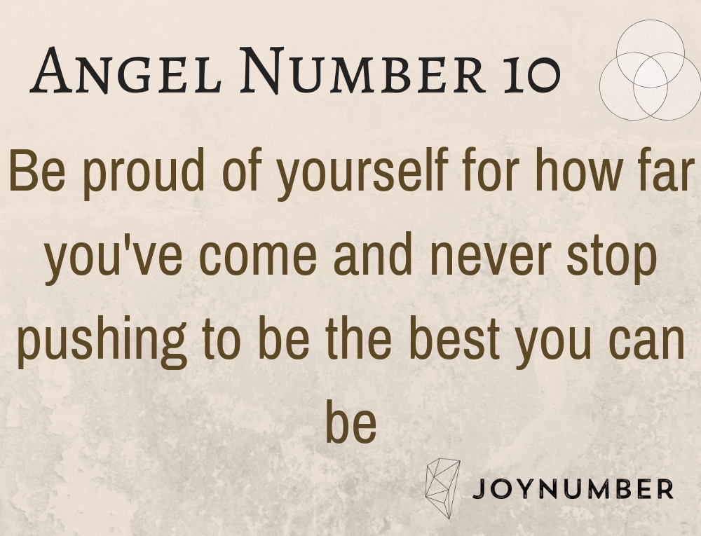 Angel number 10 meaning