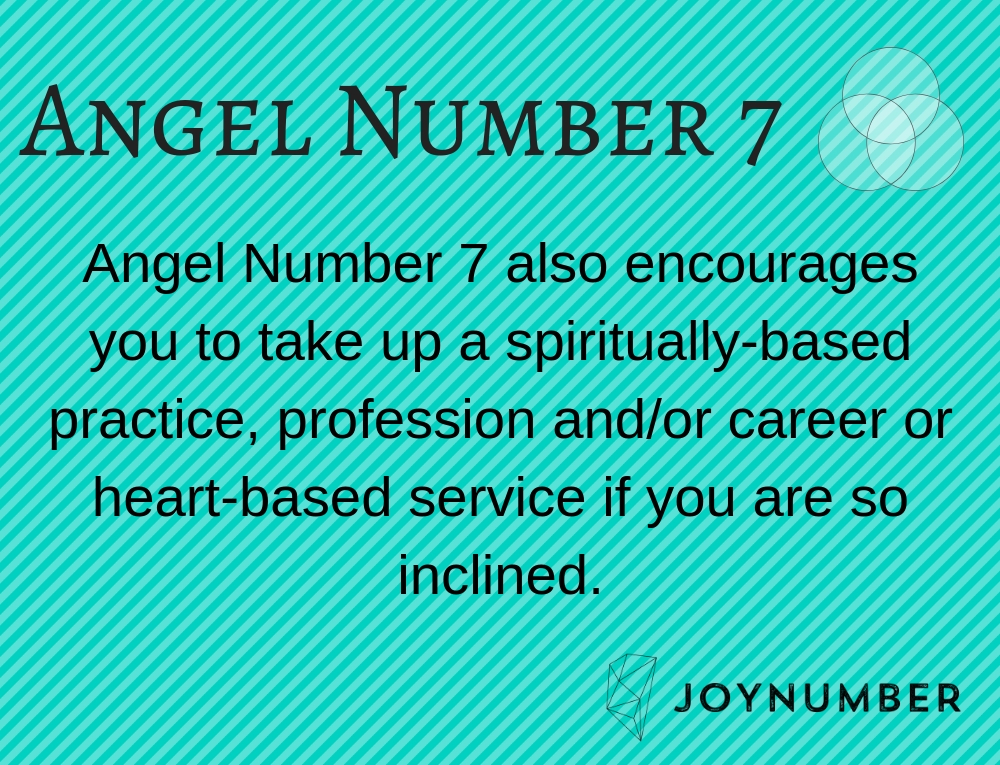 Angel number 7 meaning 