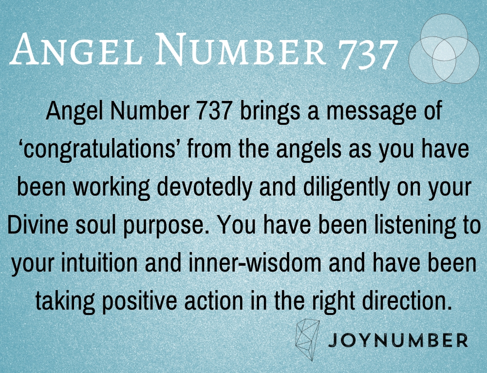 737 angel number love