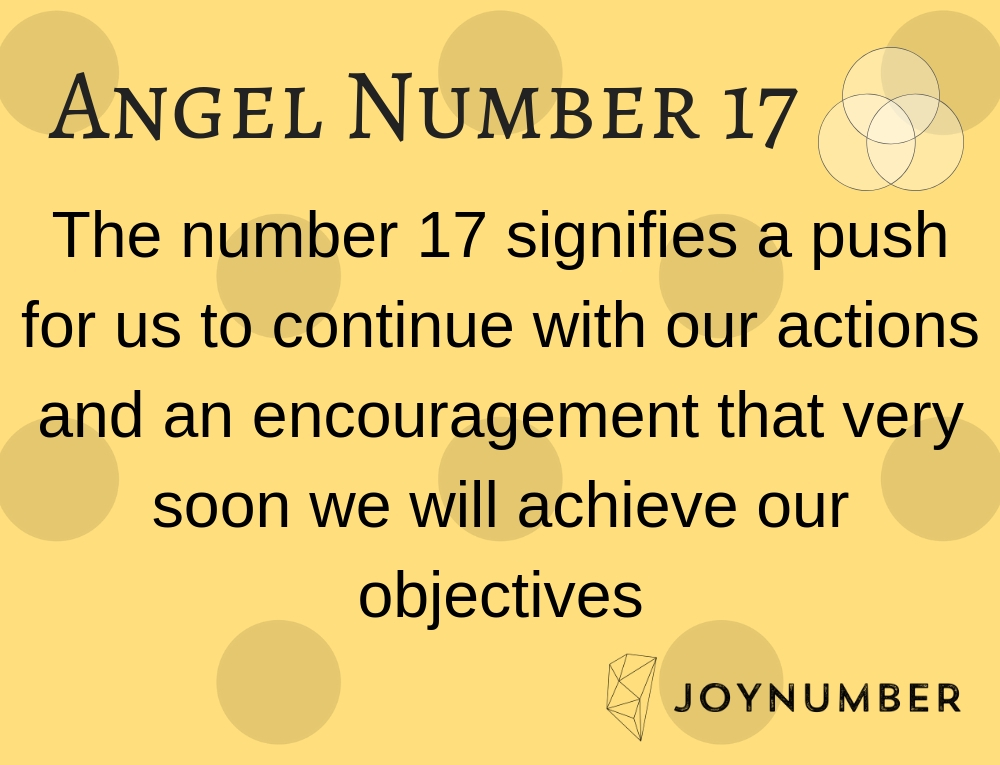 Angel number 17 twin flame