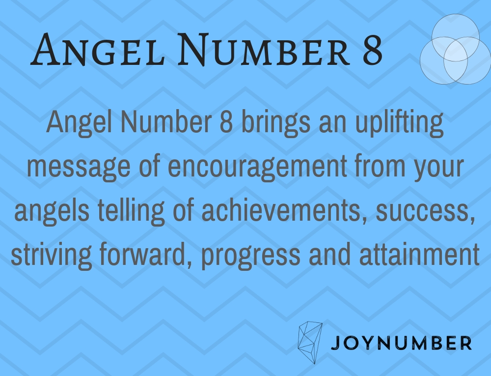 Angel number 8 meaning 