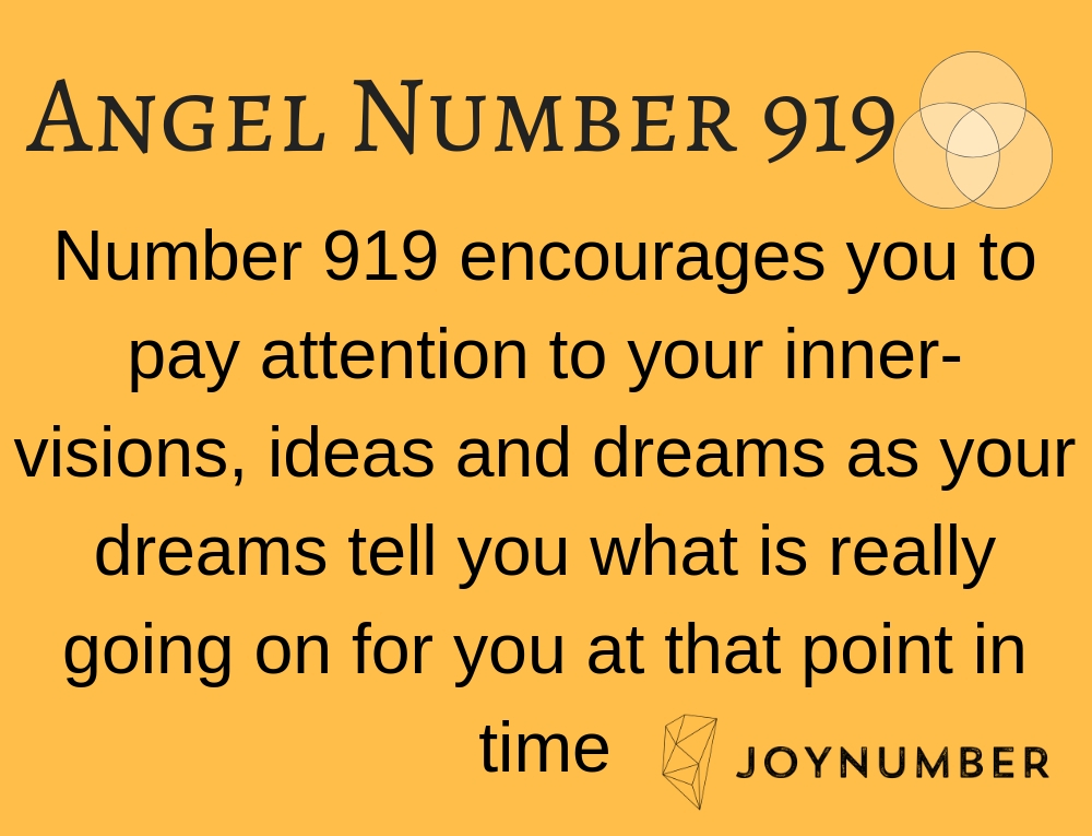 919 angel number love