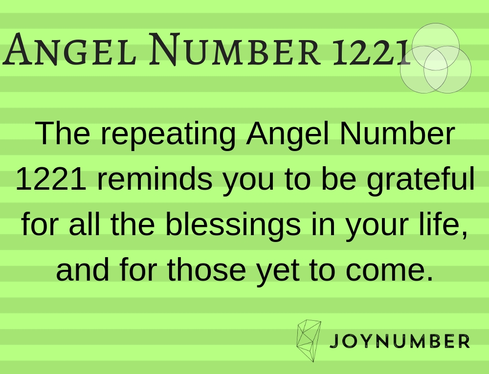 1221 angel number love