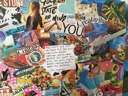 Sample of a finished vision board