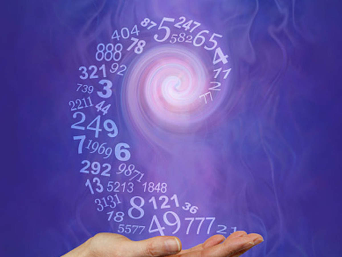 A Hand With Numerology Creating A spiral