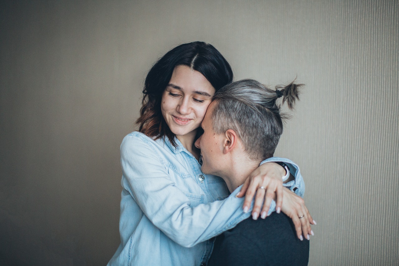 Man And Woman Hugging