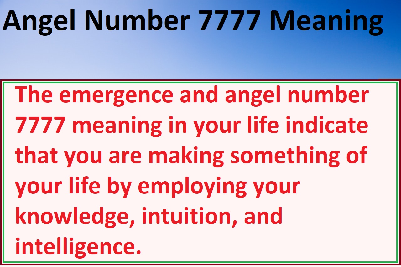 Angel Number 7777 Meaning - Enlightenment And Peace Of Mind