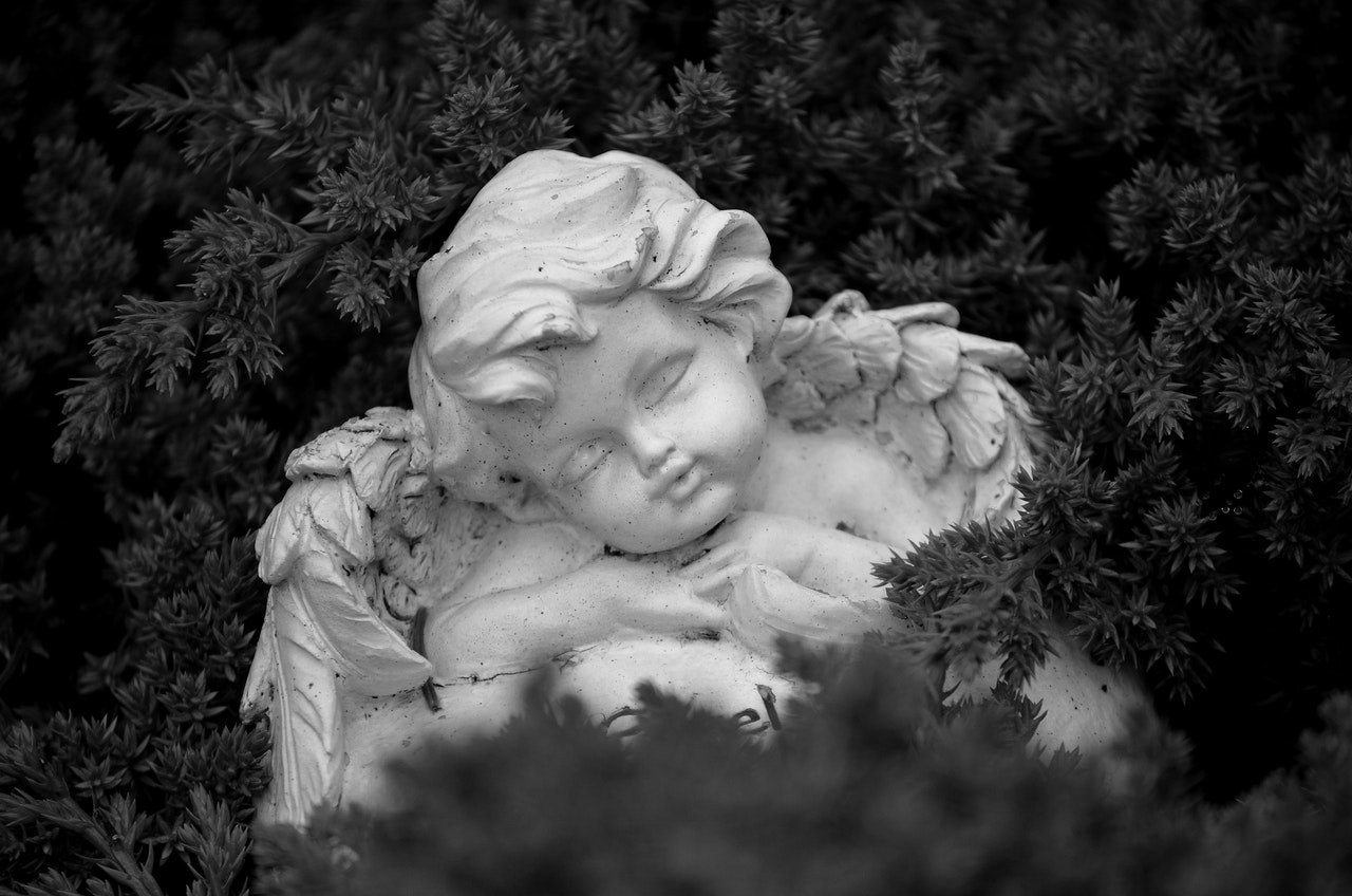 A White Angel Figurine In The Bush