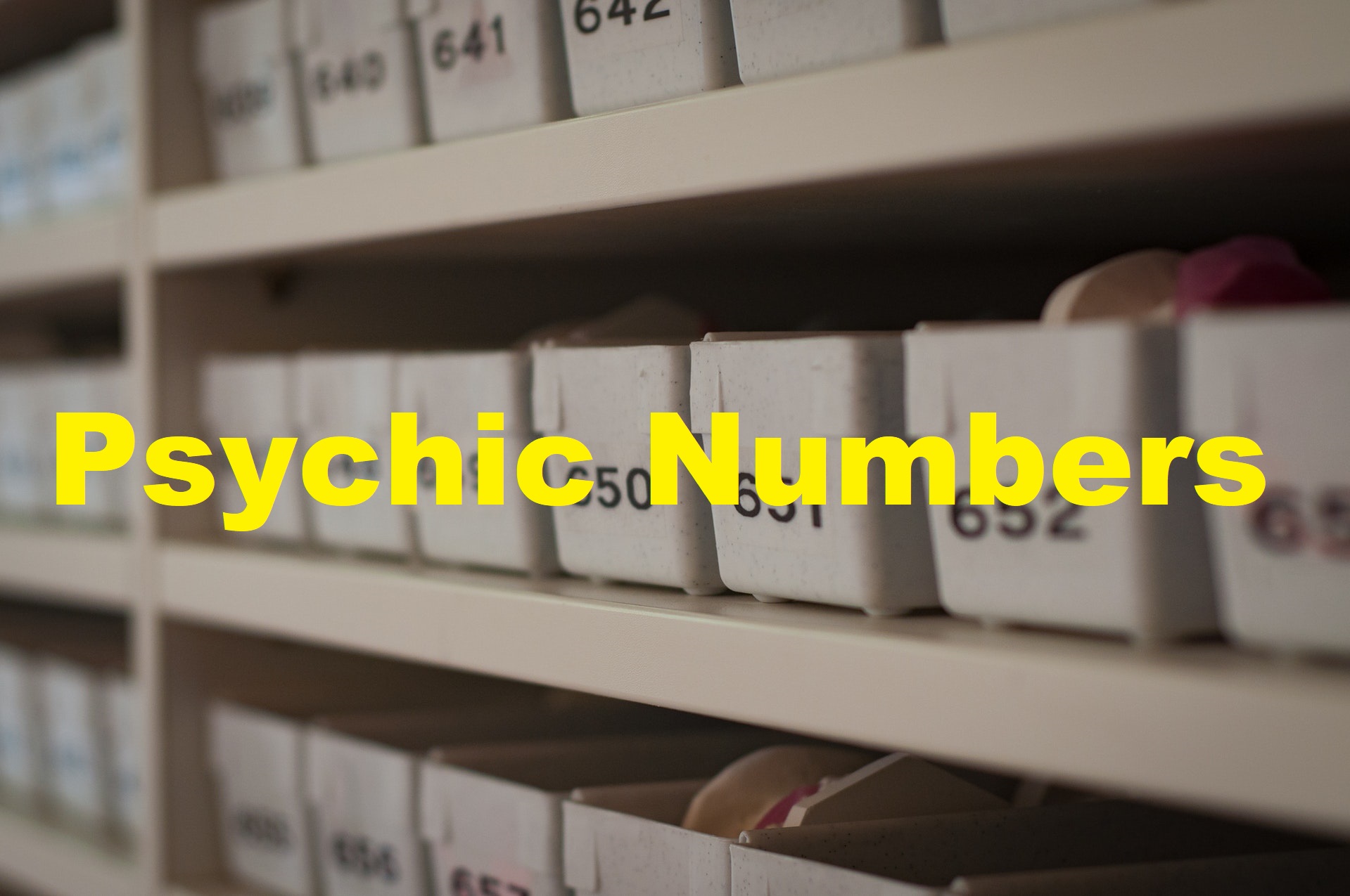 Psychic Numbers And Their Interpretation