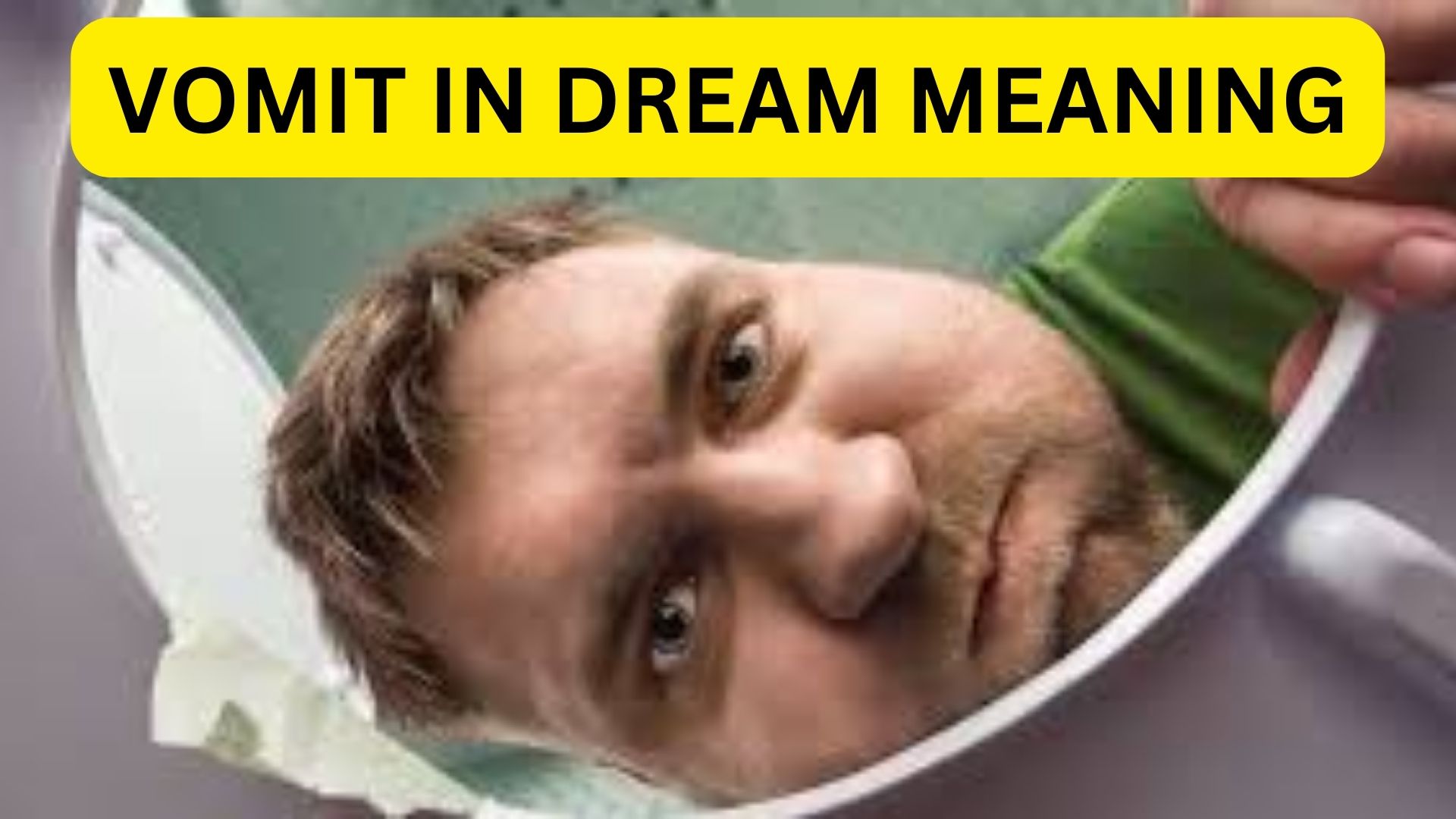 Vomit In Dream Meaning - Dissatisfaction With Life In General