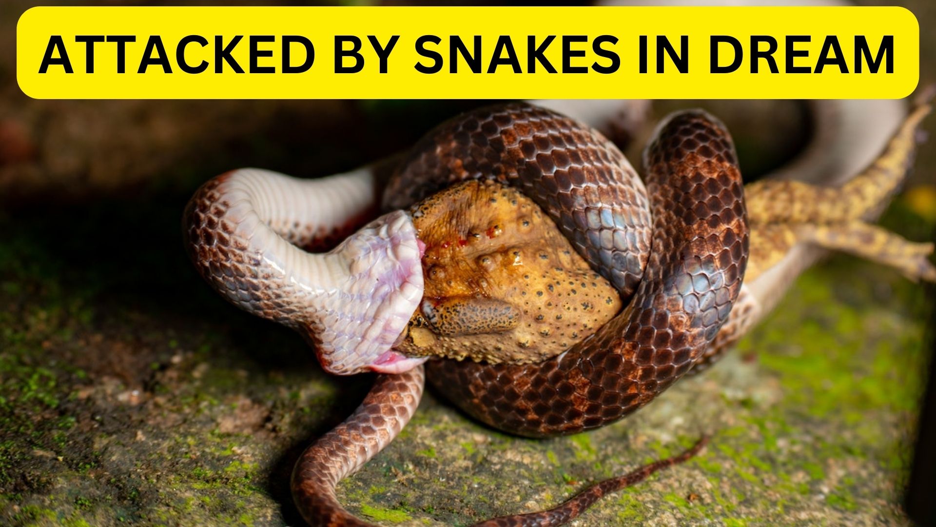 Attacked By Snakes In Dream - A Symbol Of Courage Or Even Tension