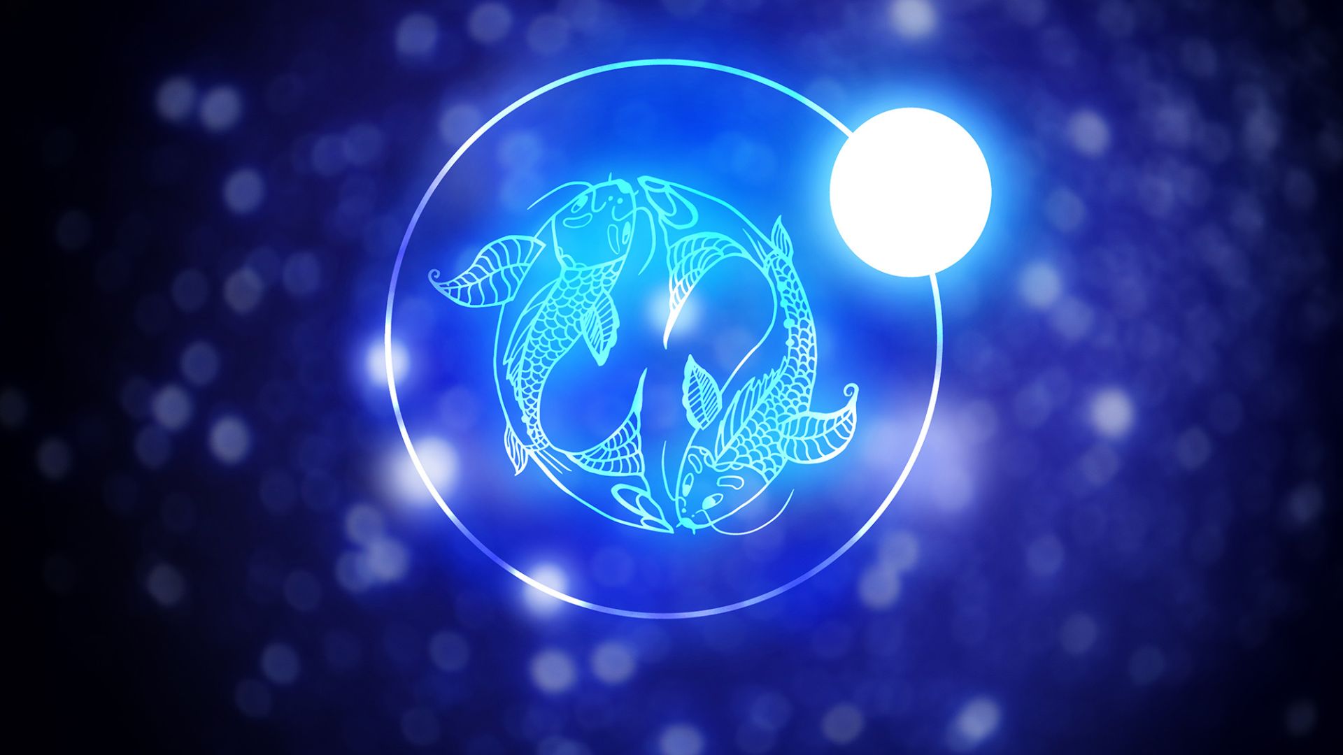 Blue Fishes Representing Pisces Signs