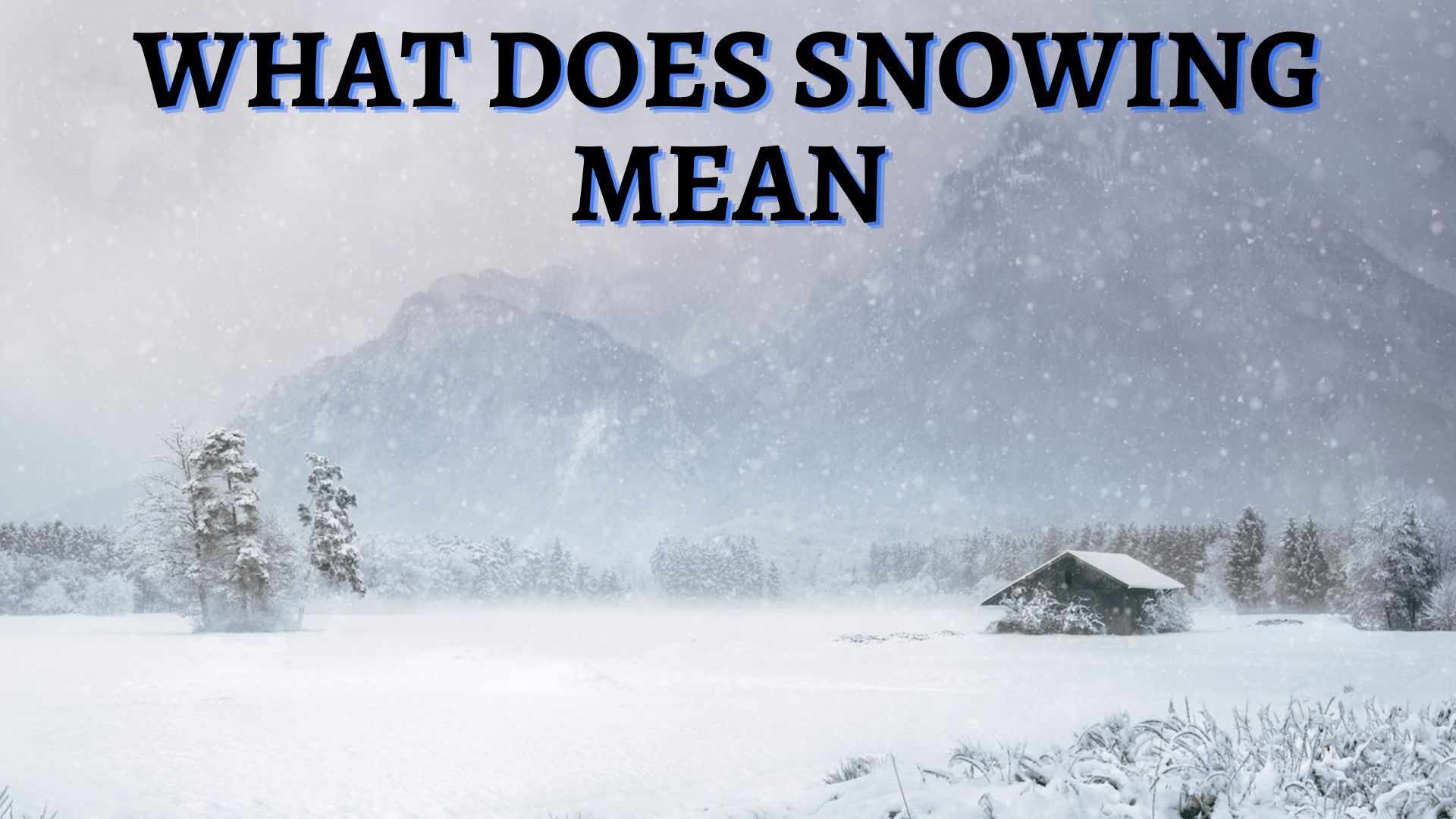 What Does Snowing Mean? Unexpressed Feelings