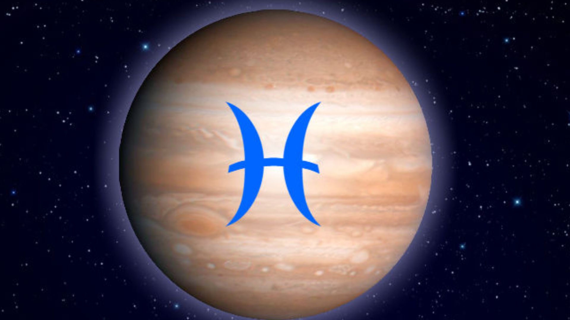 Blue Colored Zodiac Sign In Jupiter