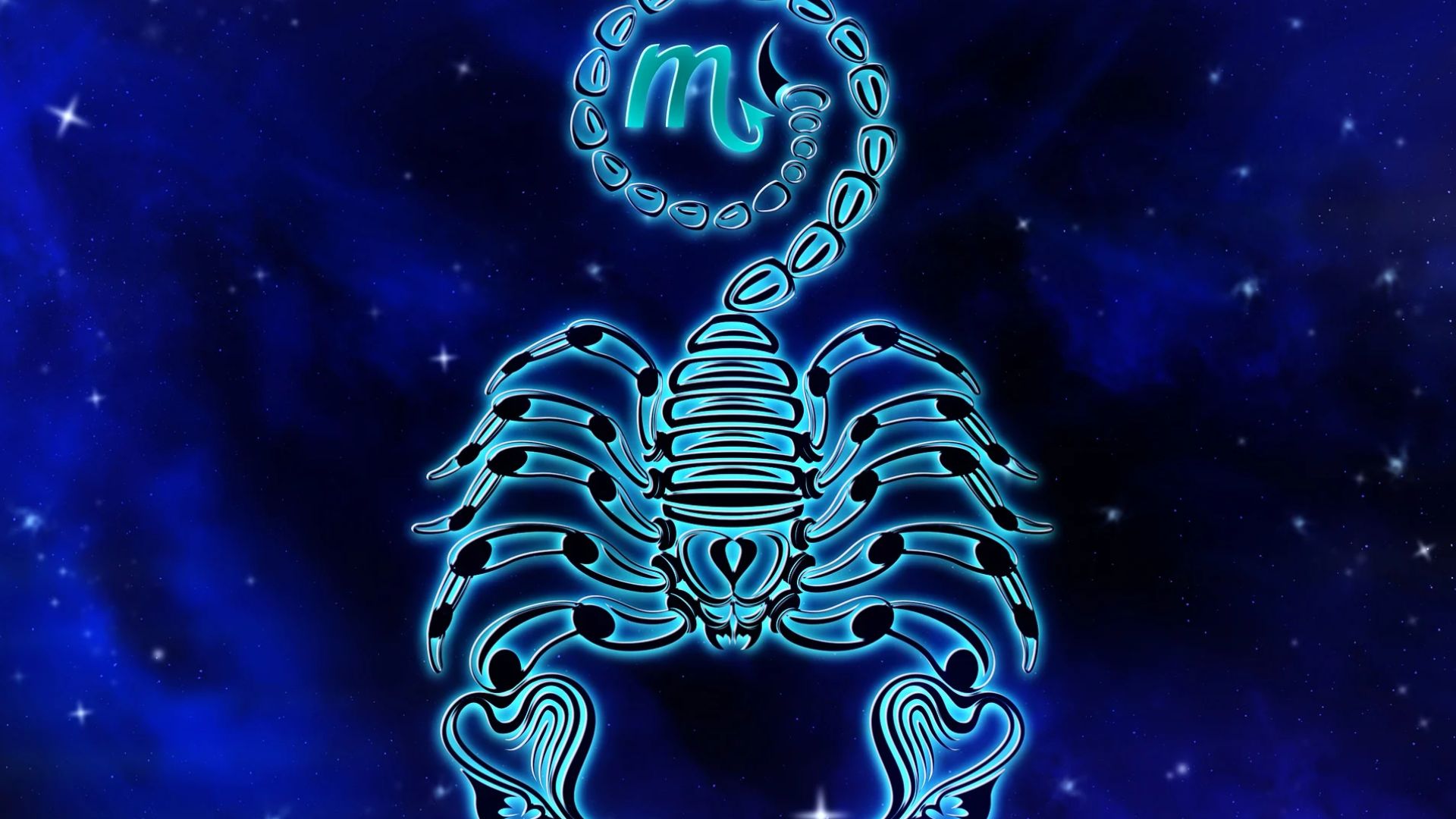 Blue Colored Zodiac Sign