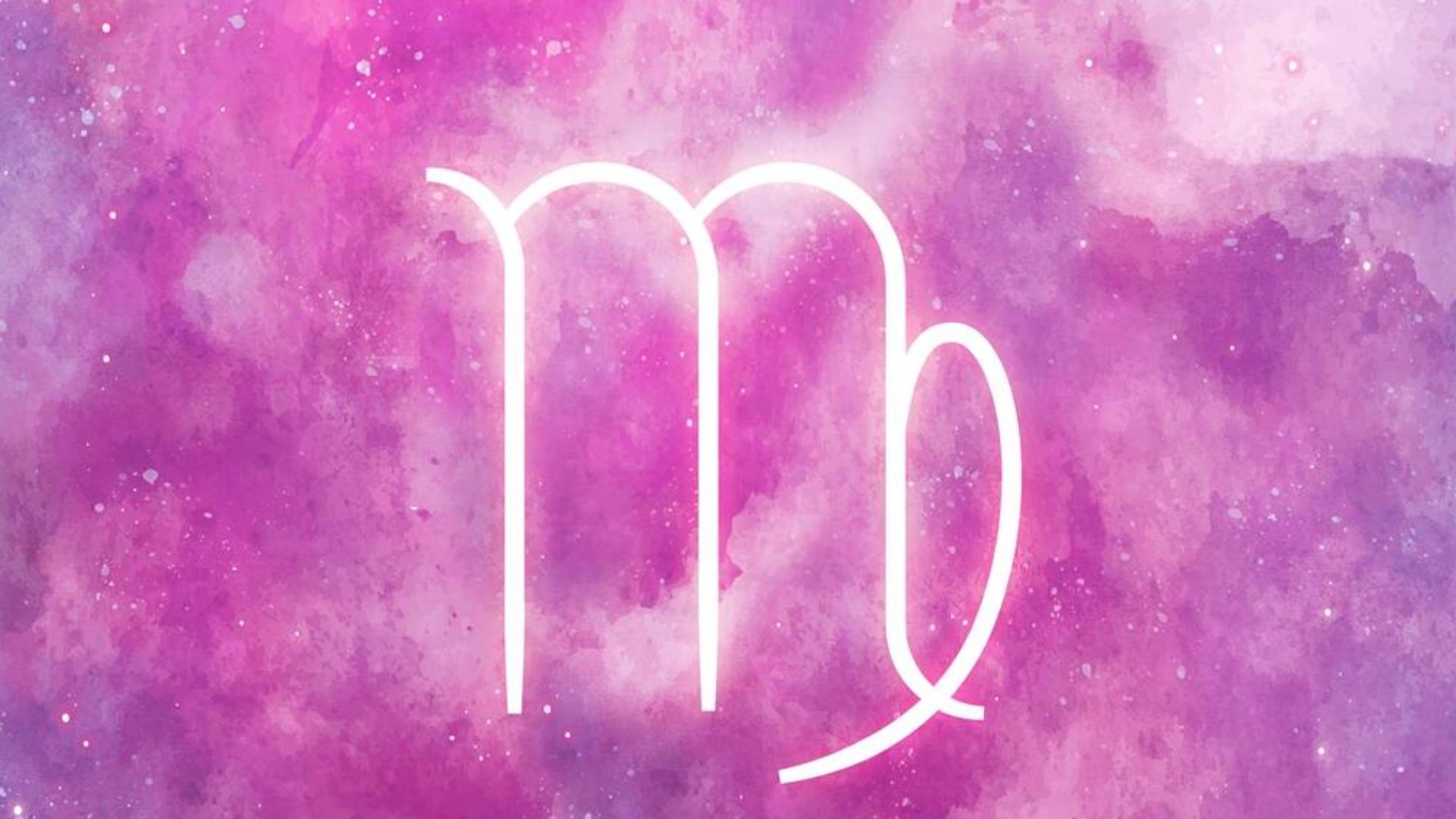 Pink Colored Virgo Sign