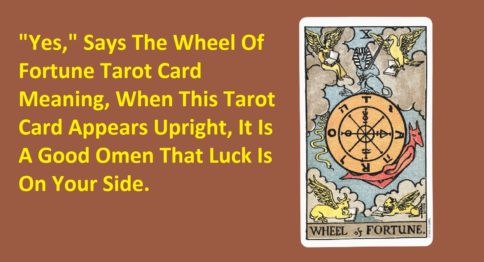 Definition of The Wheel Of Fortune Tarot Card Meaning Yes Or No