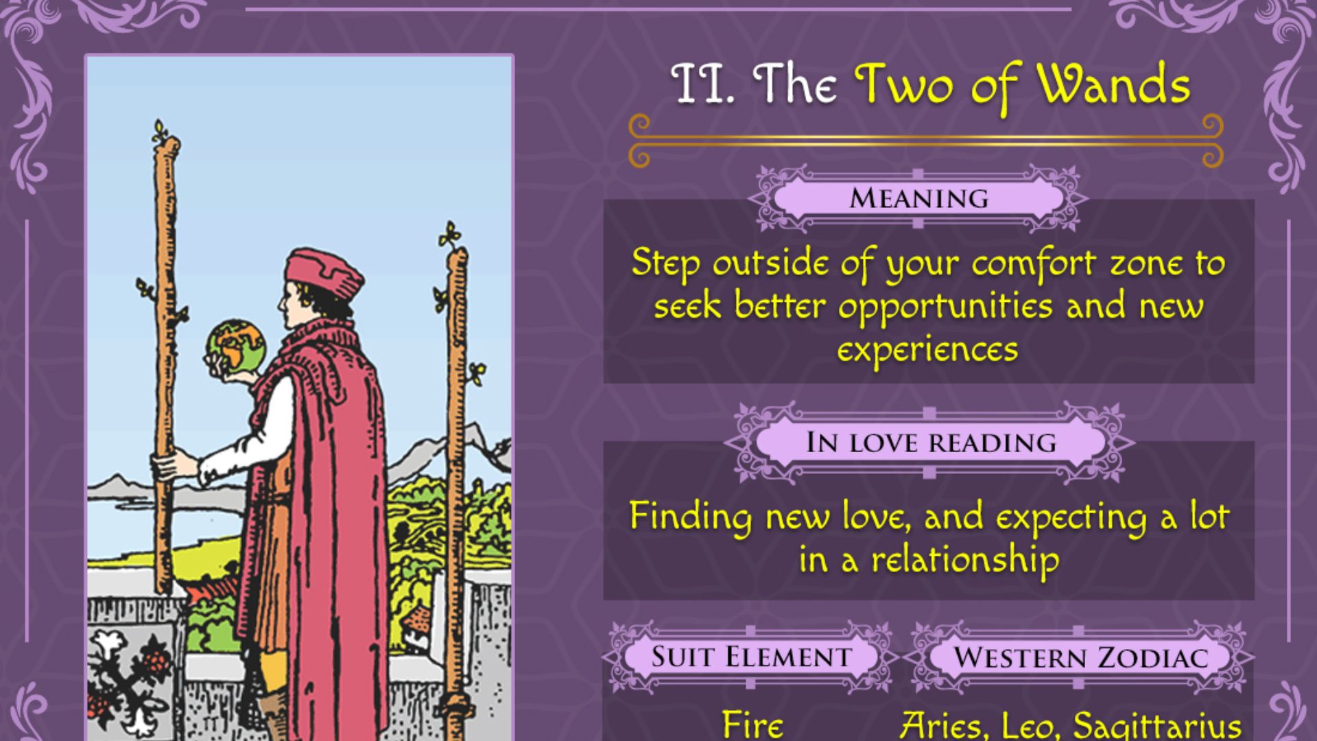 2 of Wands Tarot Card With Its Traits