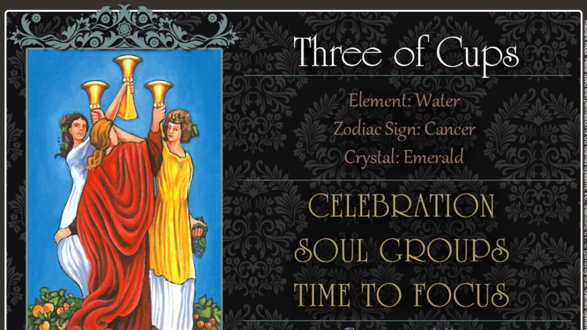 3 Of Cups - Celebrate Life's Joys