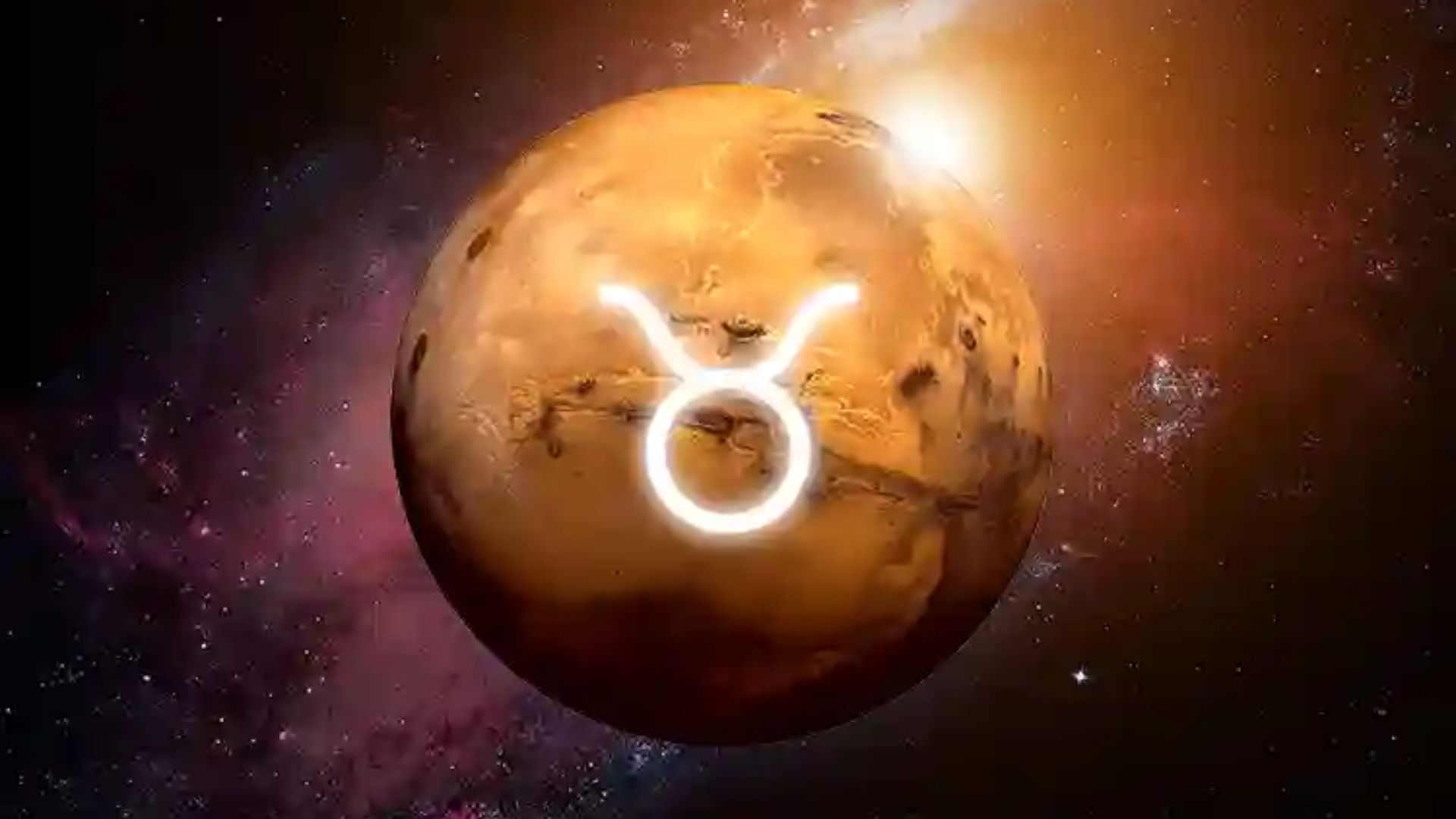 Taurus Sign On Mars Planet