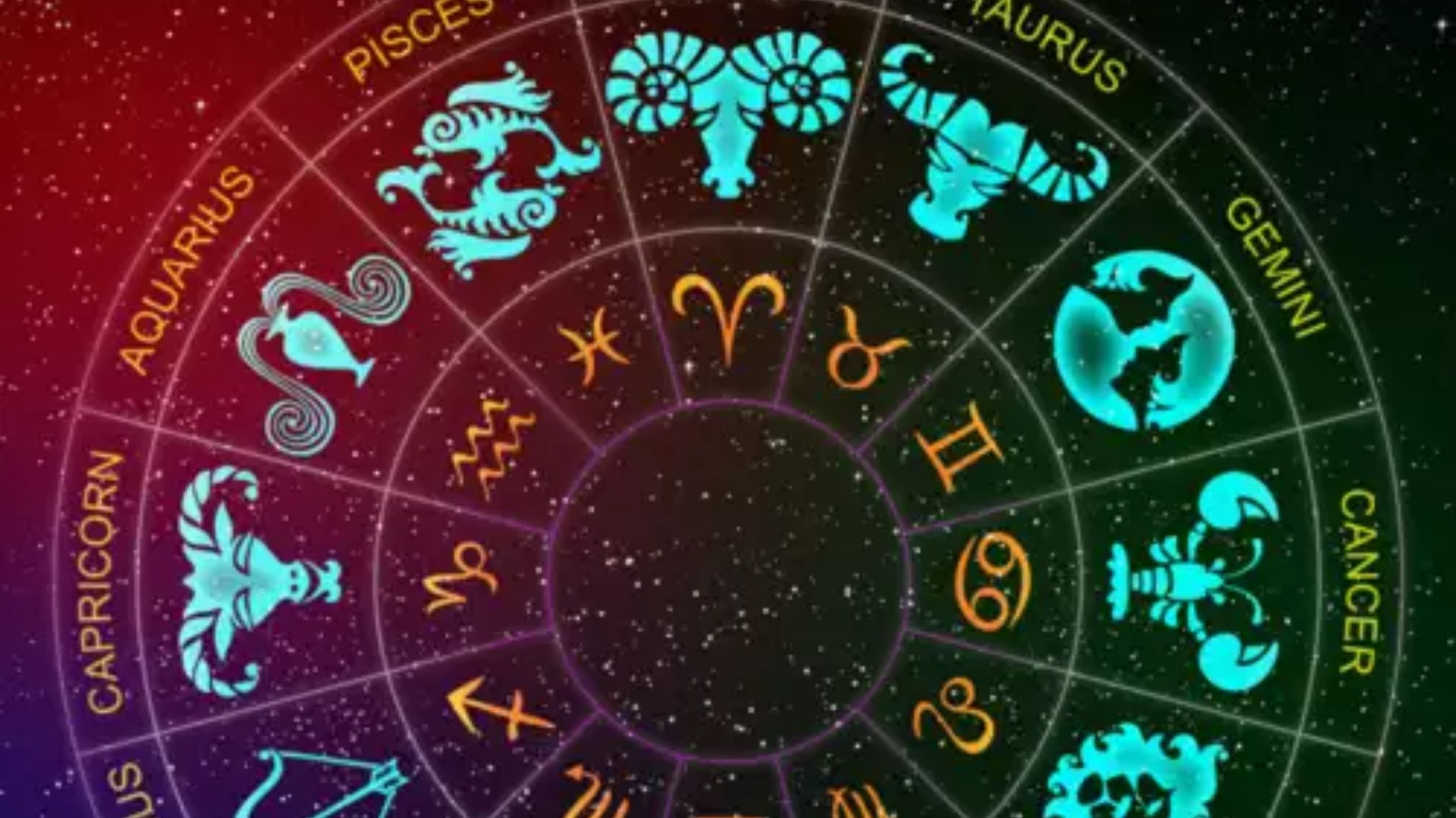 Green Coolored Zodiac Symbols