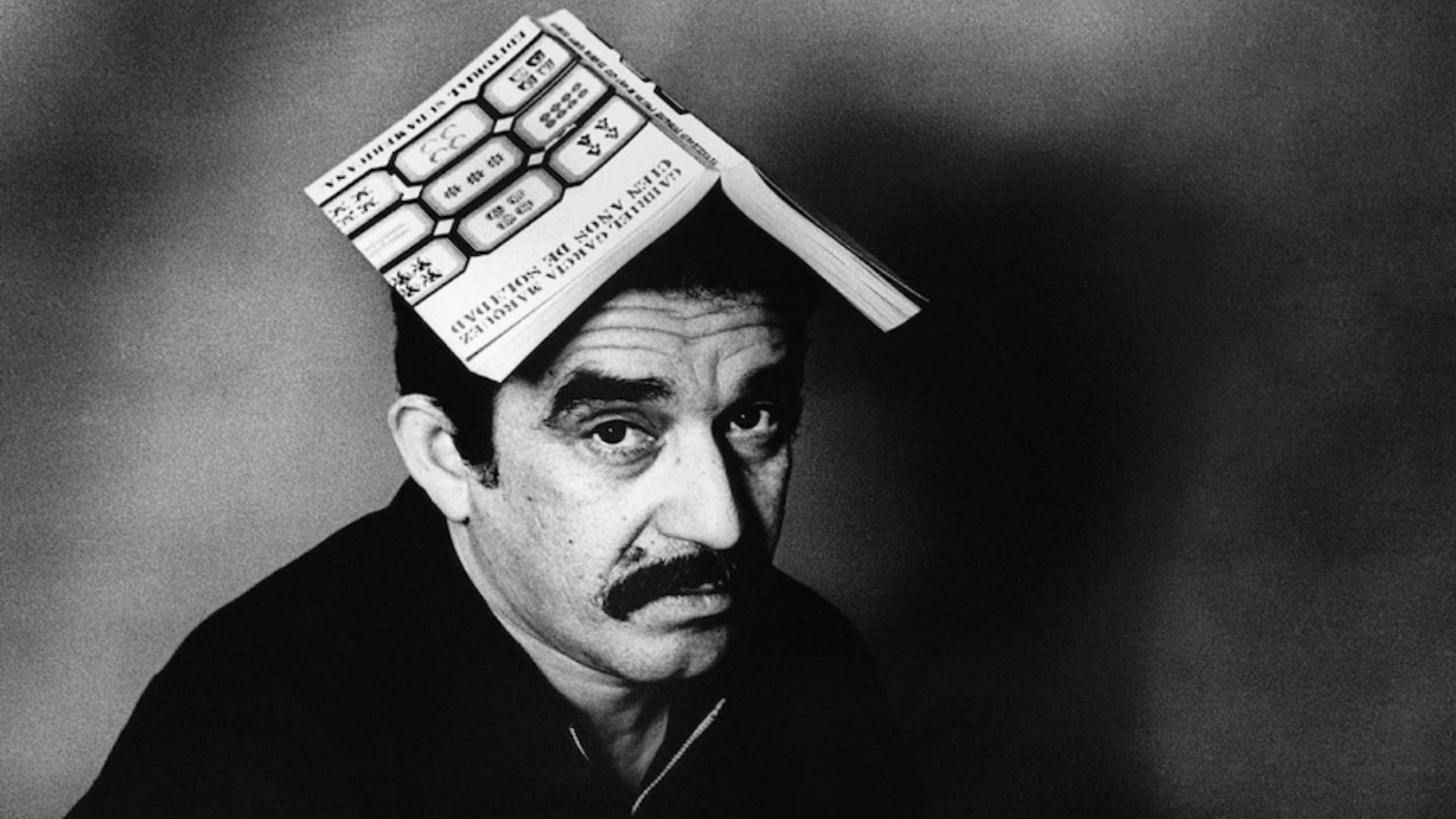 Gabriel García Márquez Head Covered With Book
