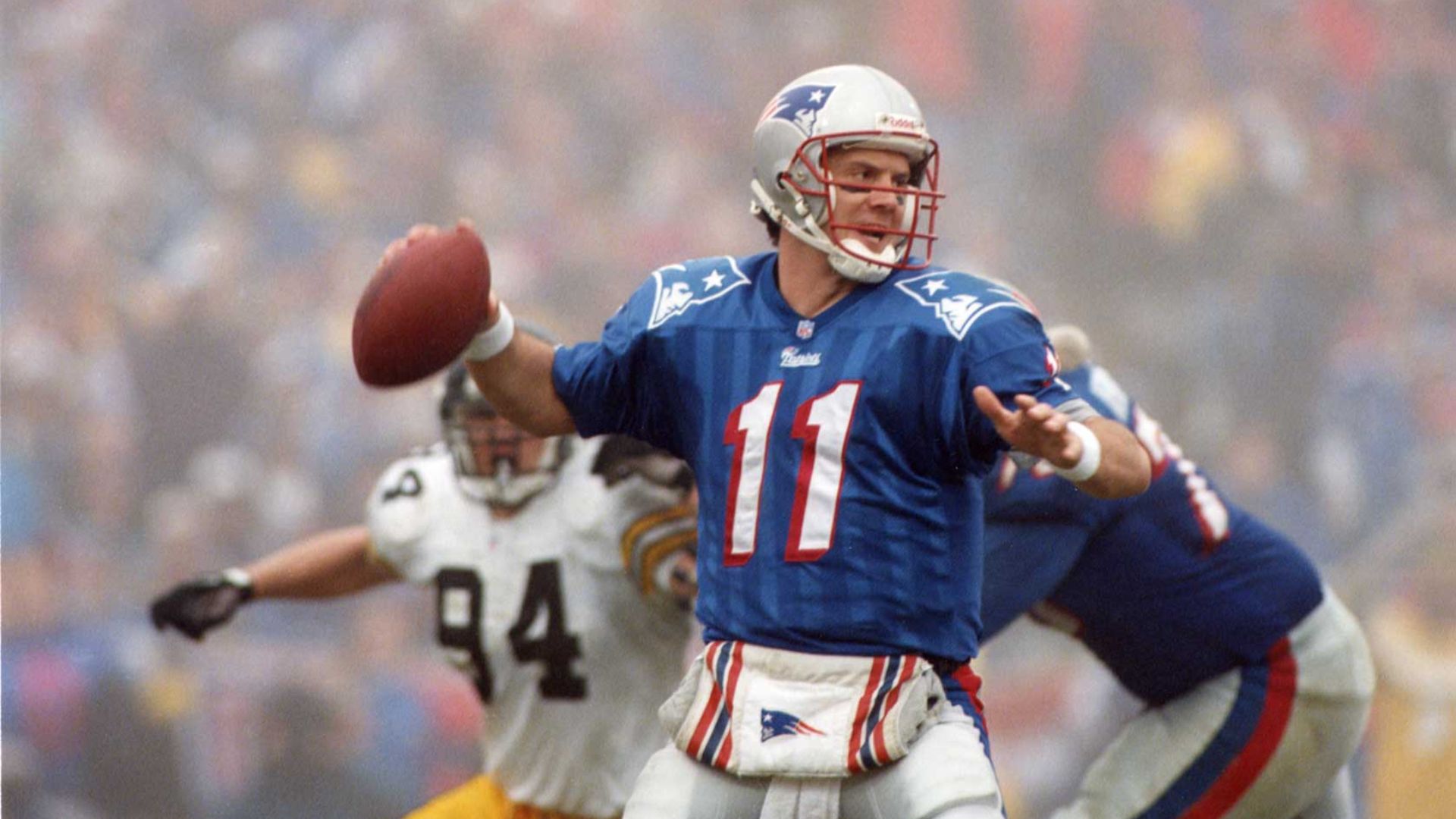 Drew Bledsoe Throwing The Ball
