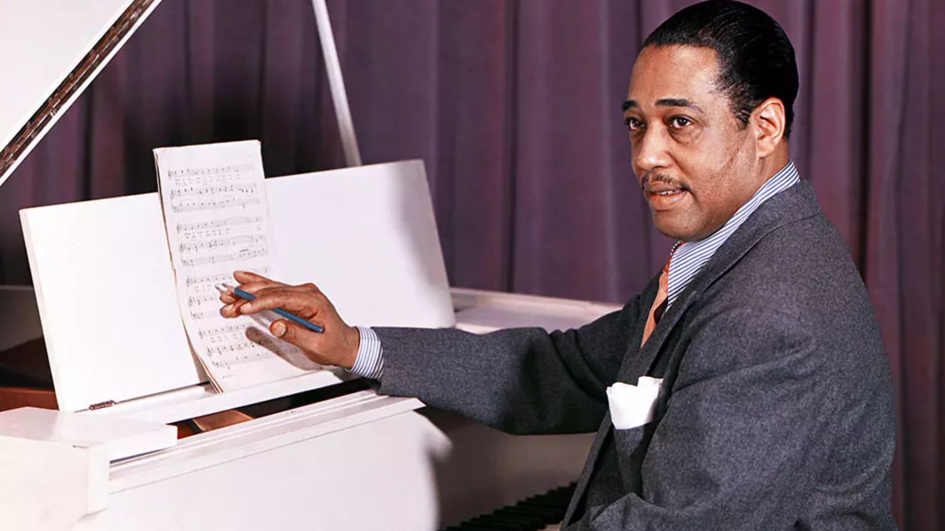 Duke Ellington Playing Piano
