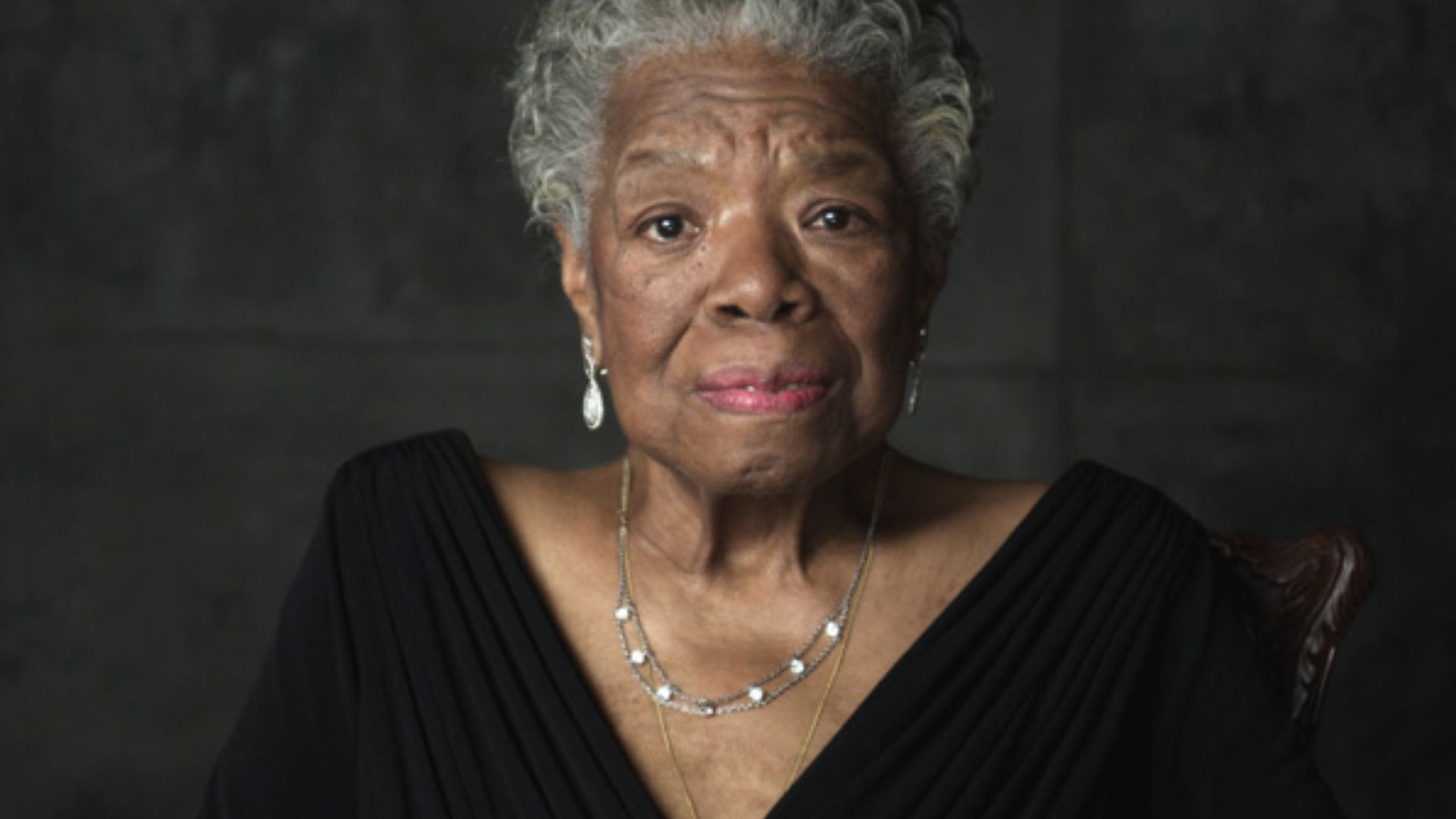 Maya Angelou Looking Straight In To Camera