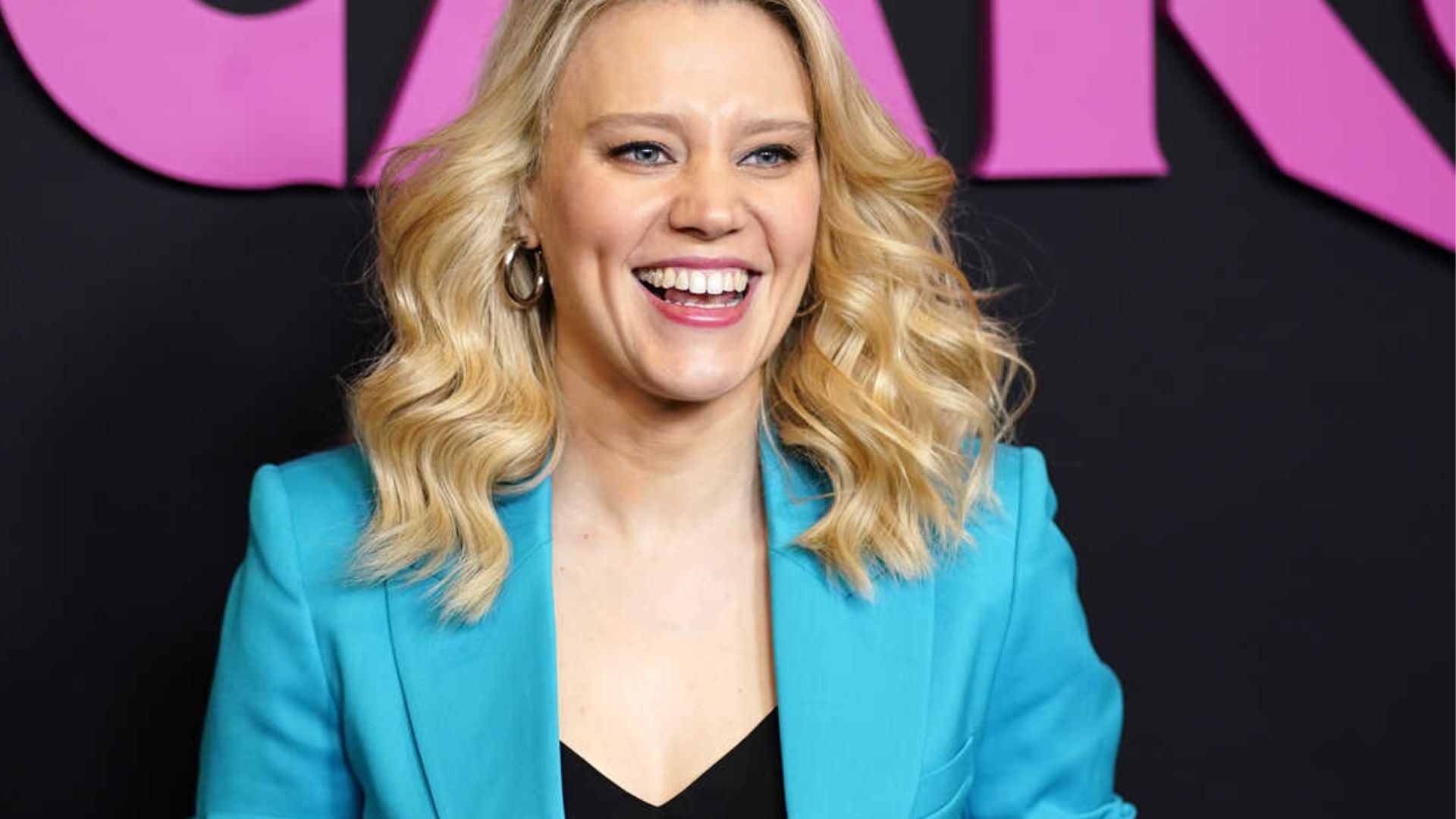 Kate McKinnon Laughing With Mouth Open