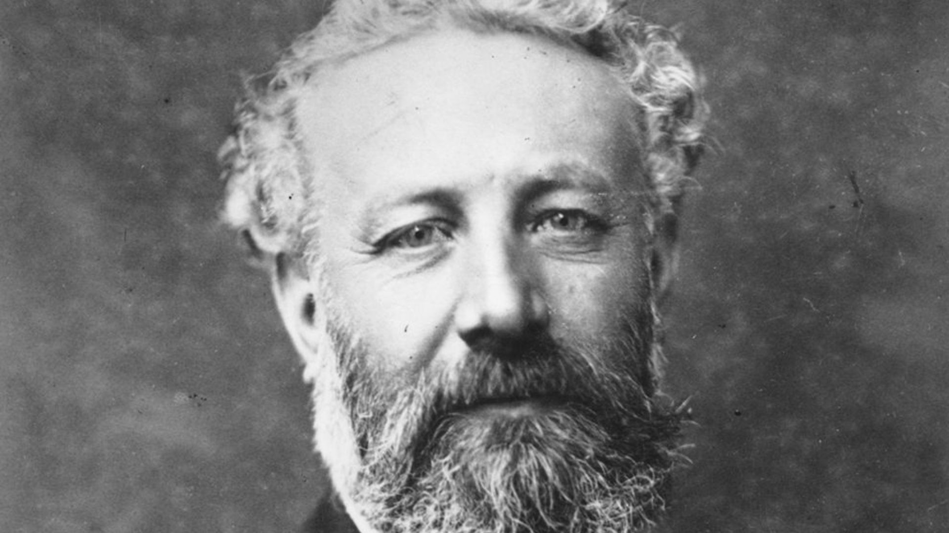 Black And White Shot Of Jules Verne