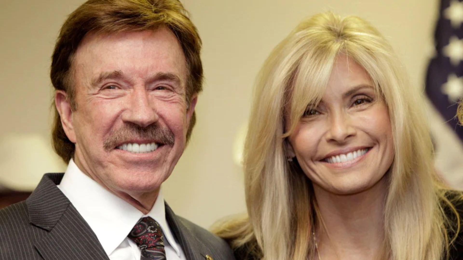Chuck Norris With His Wife