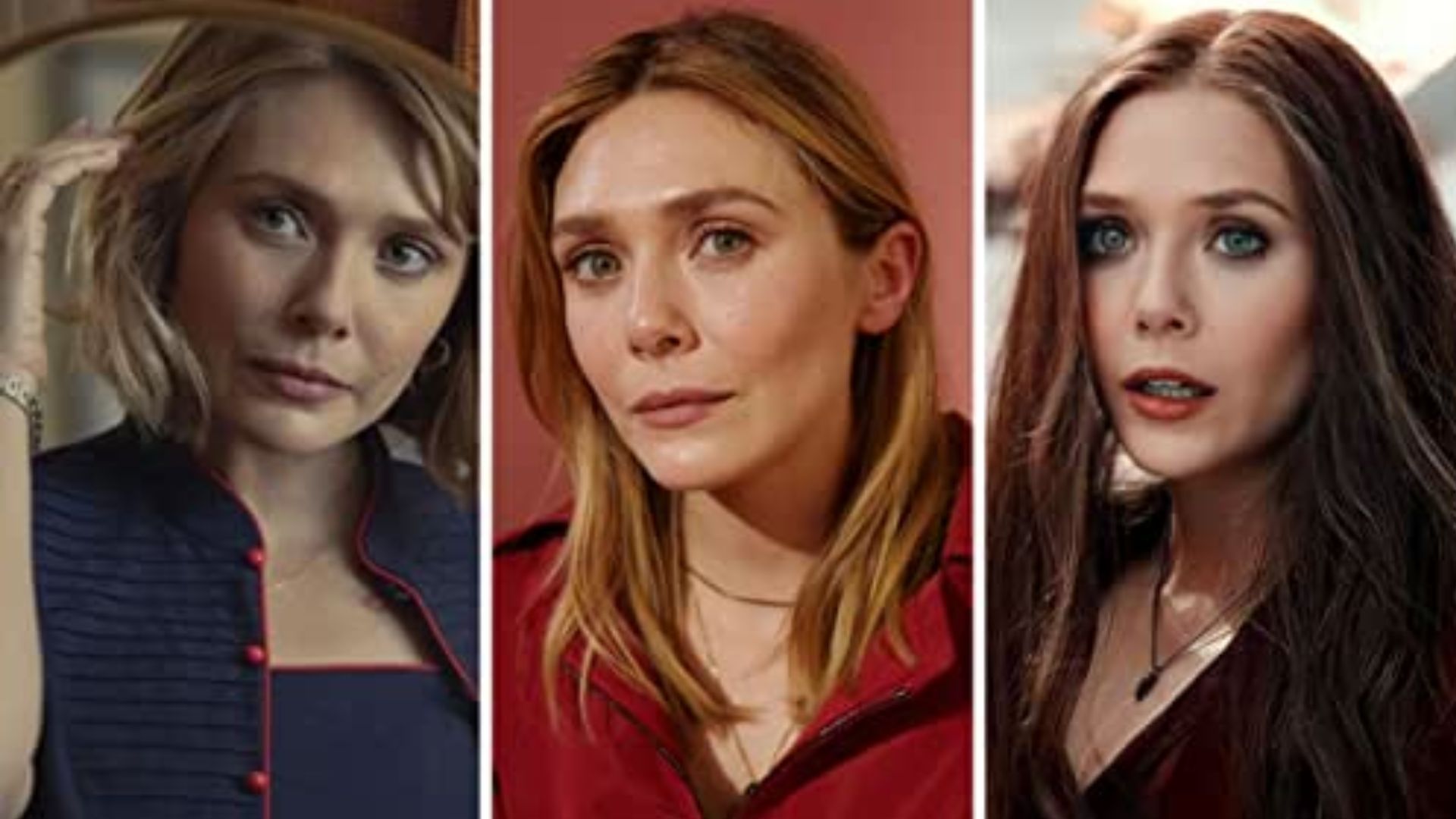 3 Different Shots Of Elizabeth Olsen