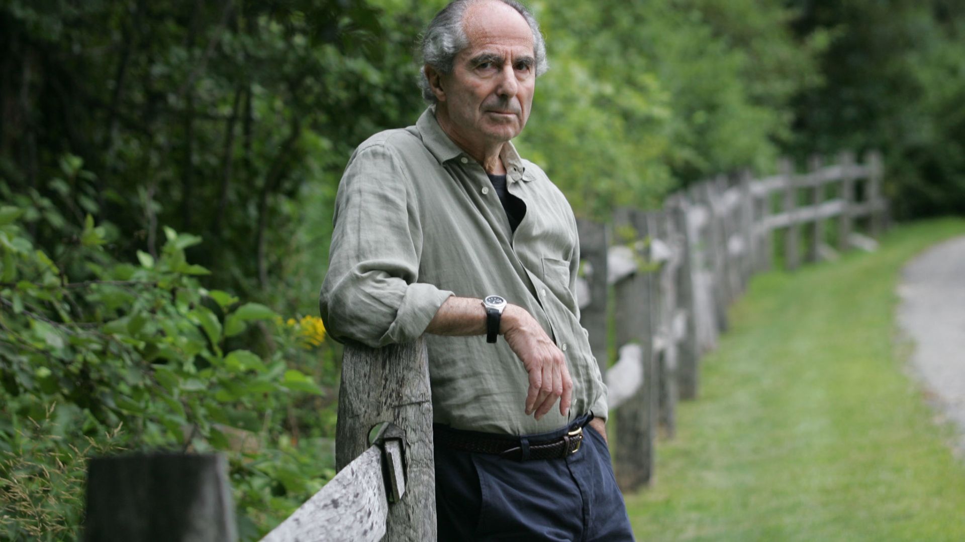 Philip Roth Chilling In Nature
