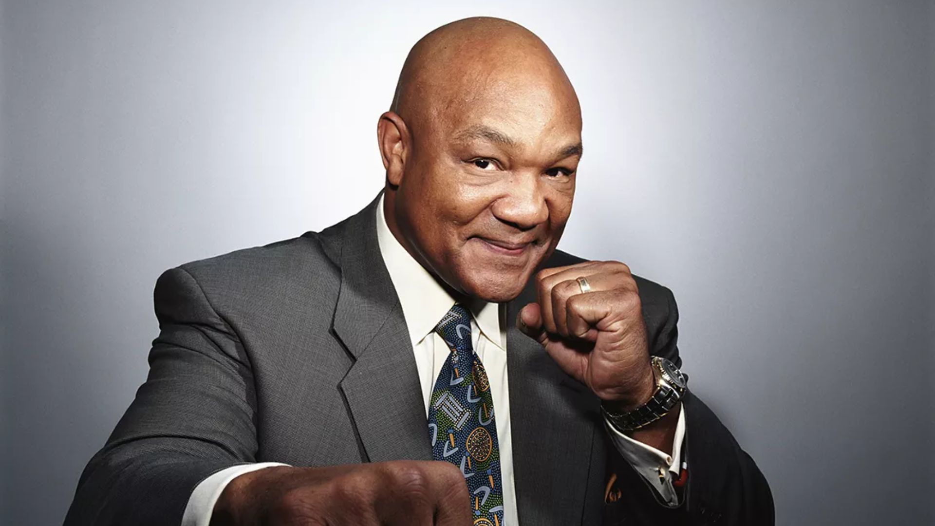 George Foreman In Boxing Stance