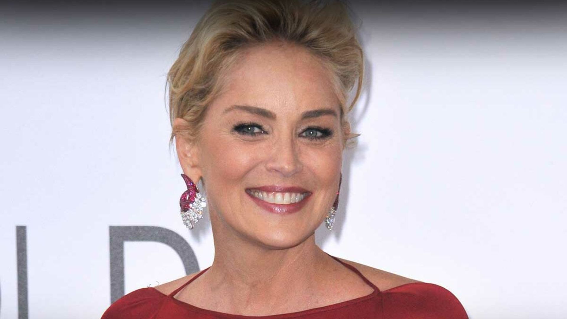 Sharon Stone With Smiling Face