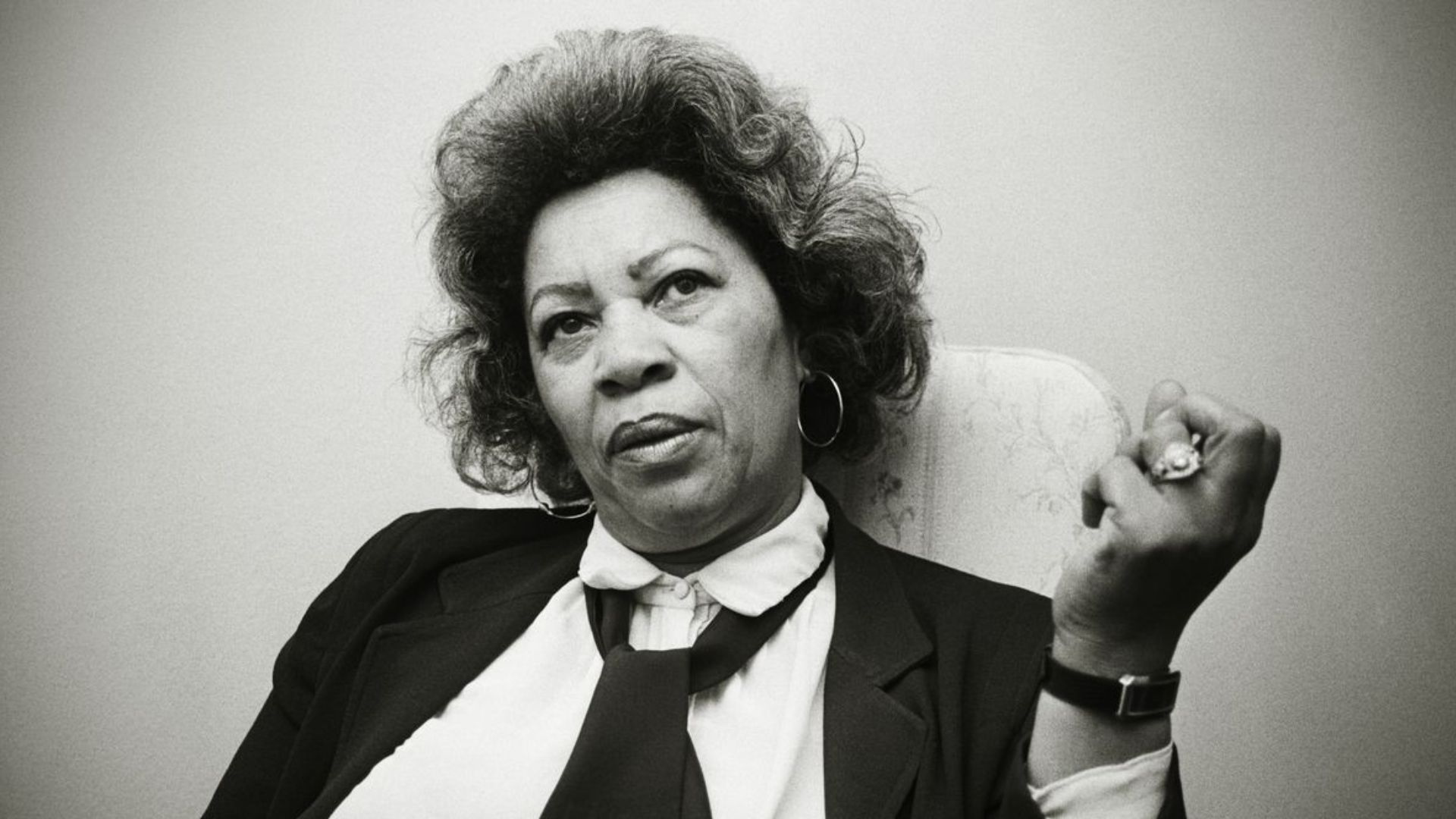 Black And White Shot Of Toni Morrison