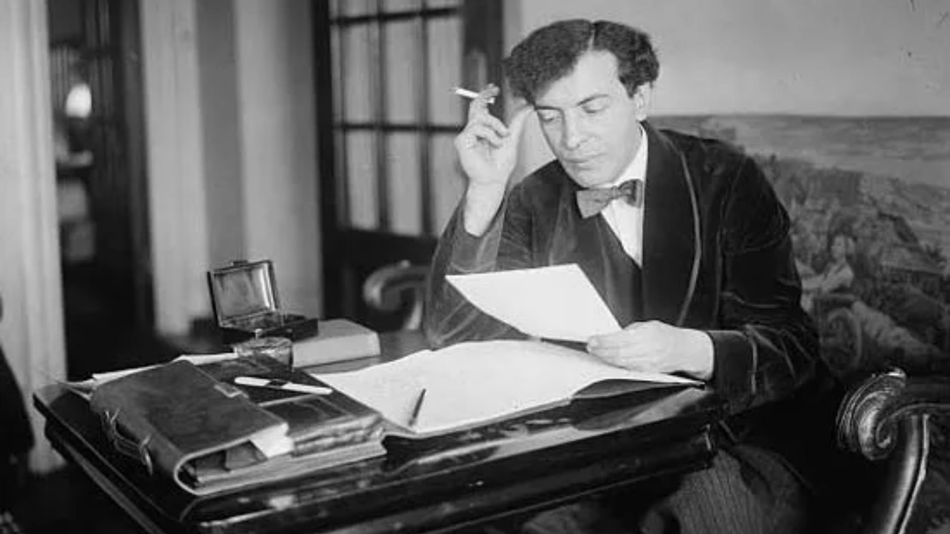 Sergei Rachmaninoff Reading A Script 