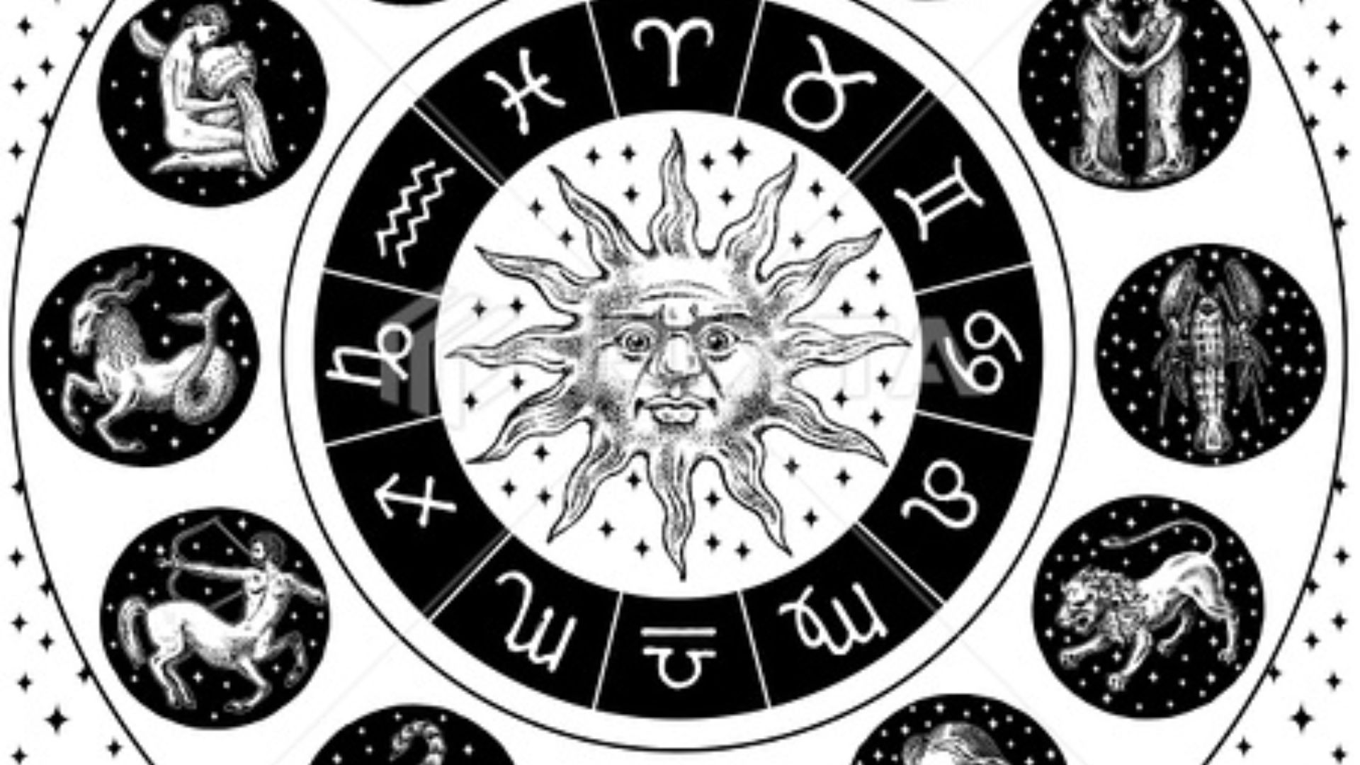 Zodiac Sign With Sun At The Centre
