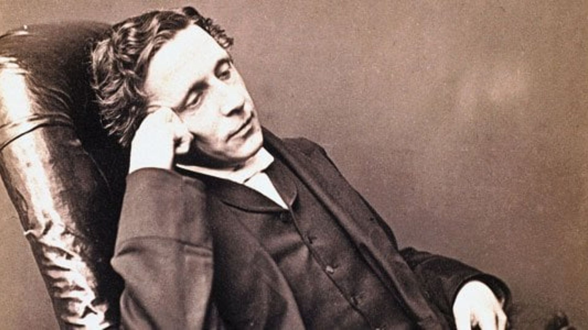 Lewis Carroll Leaning On A Chair