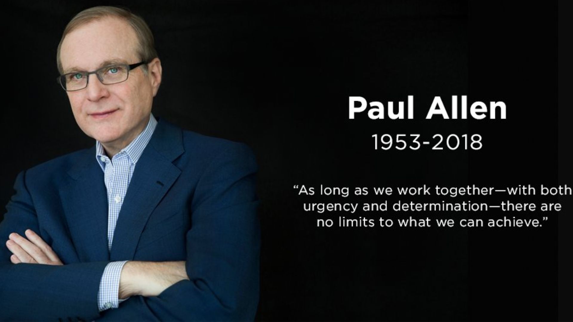 Paul Allen Posing With Arms Crossed