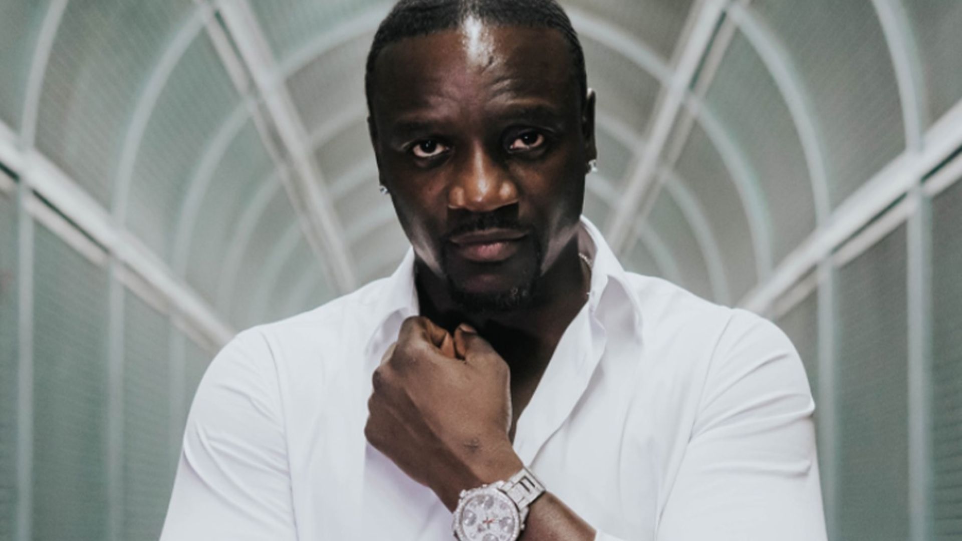 Akon In White Clothing