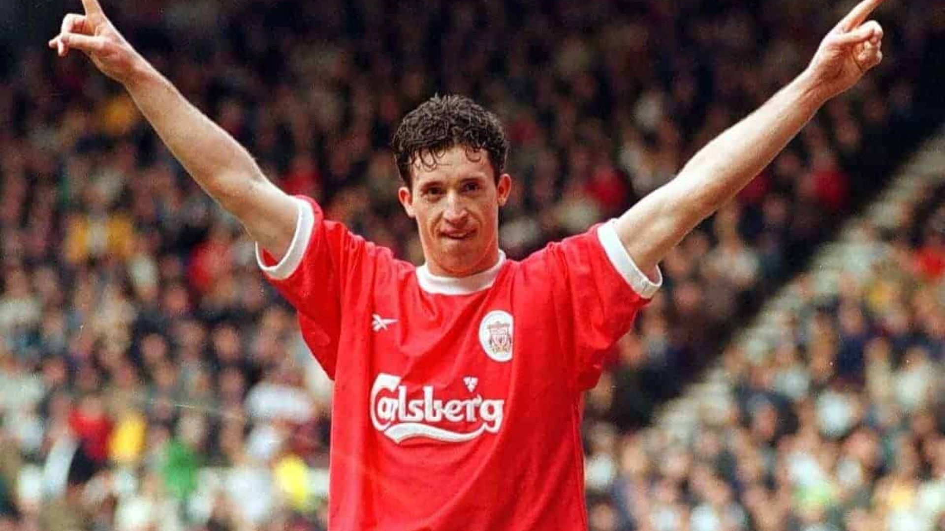 Robbie Fowler Celebrating His Victory