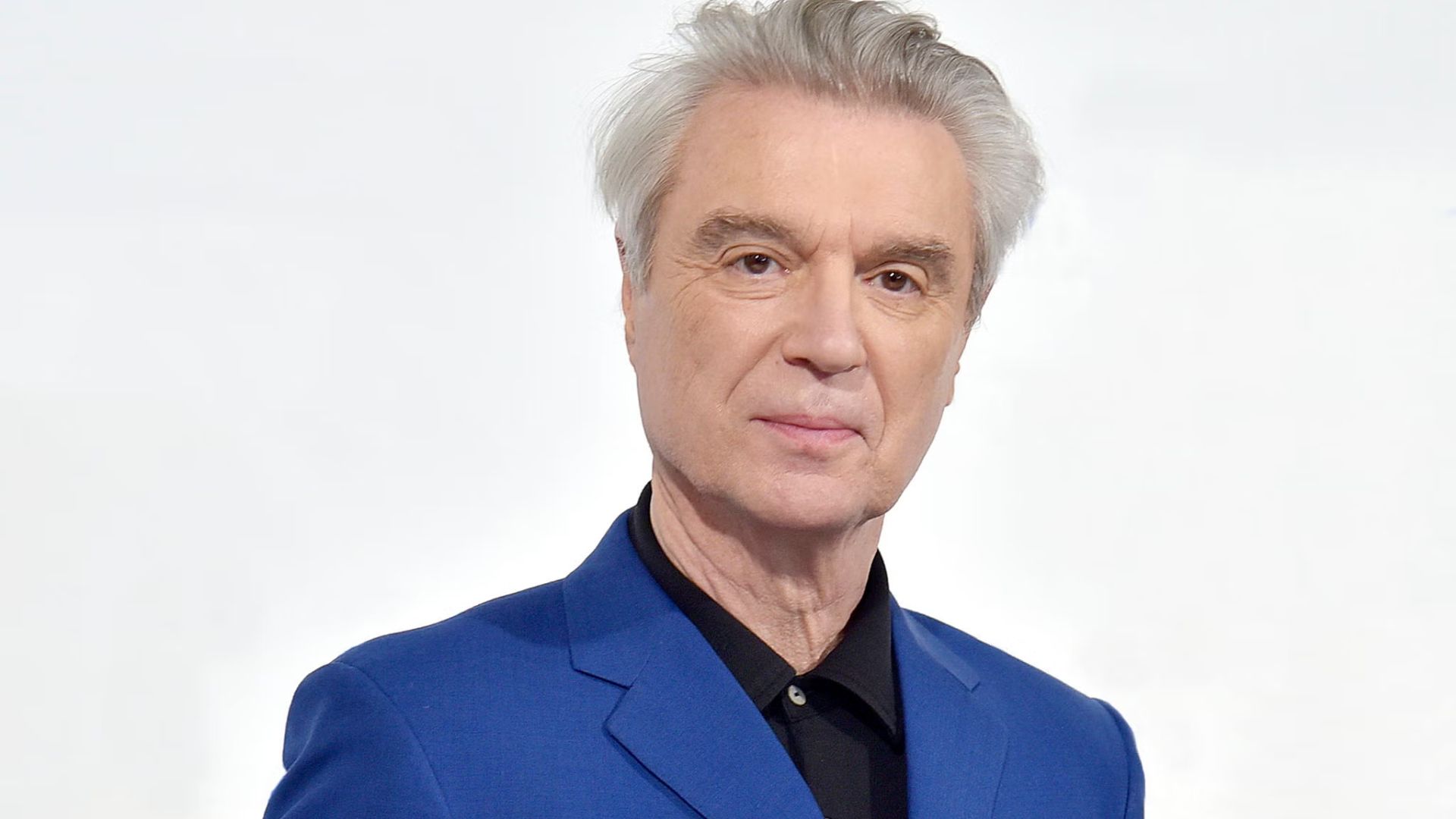 David Byrne In A Blue Suit