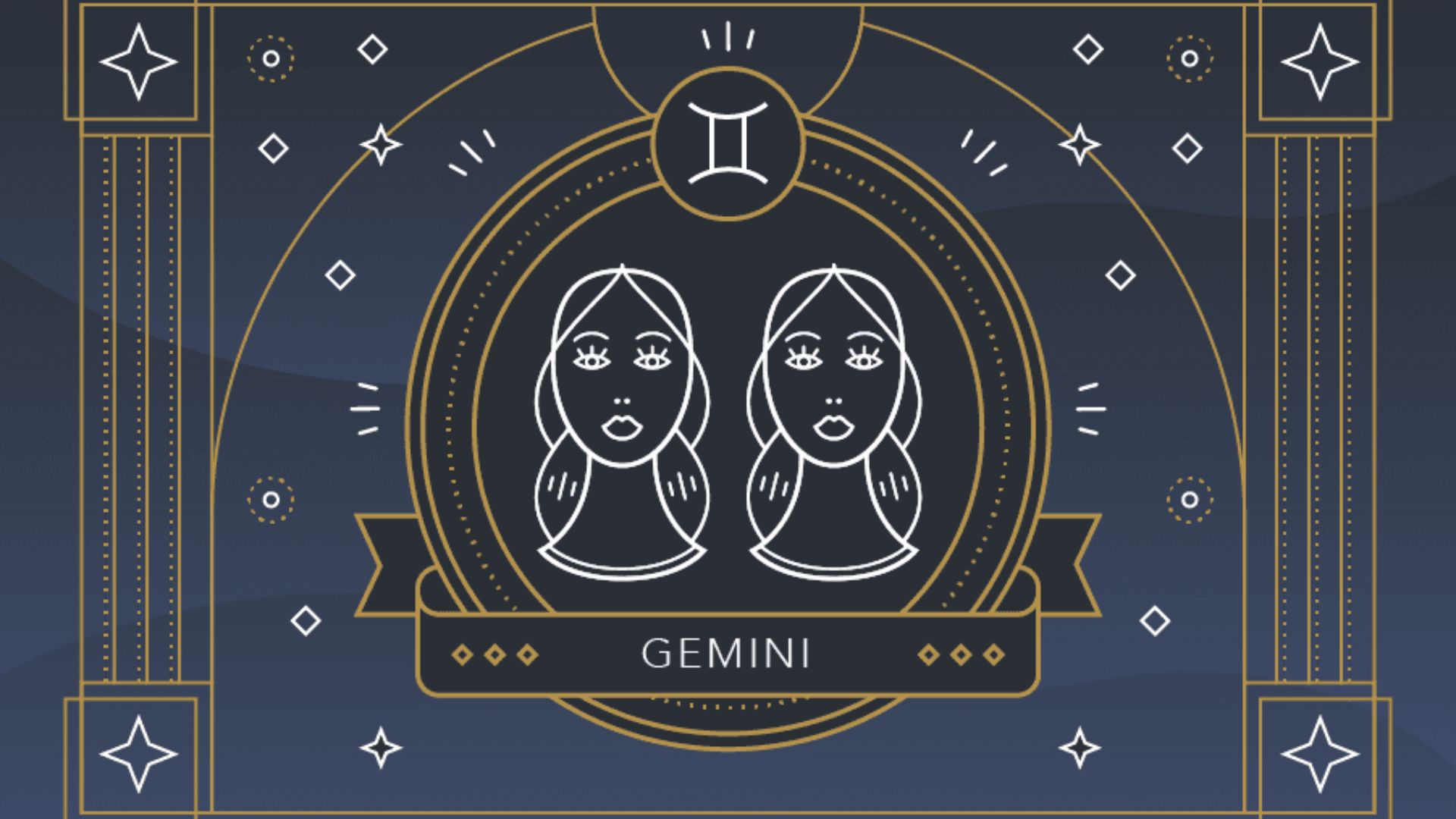 Gemini Sign With Unique Design