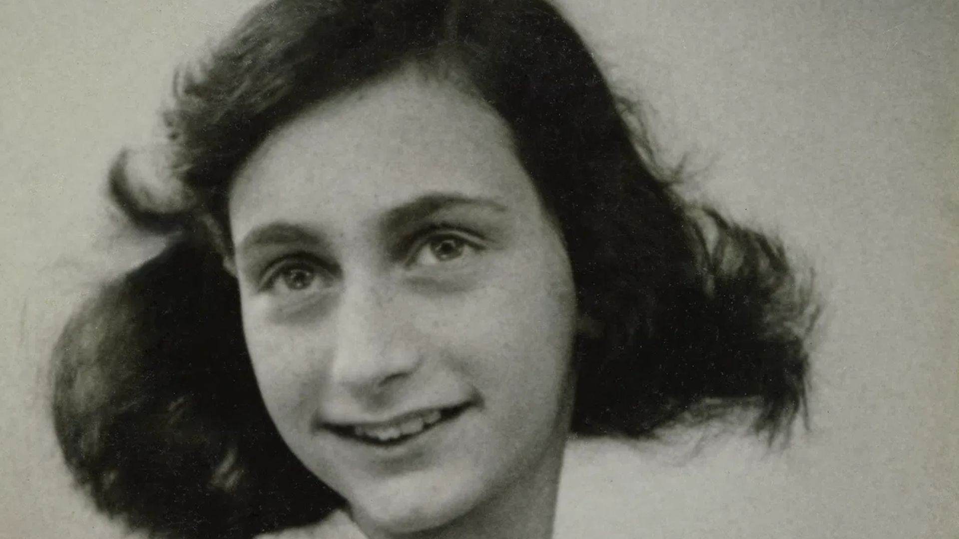 Black And White Shot Of Anne Frank 