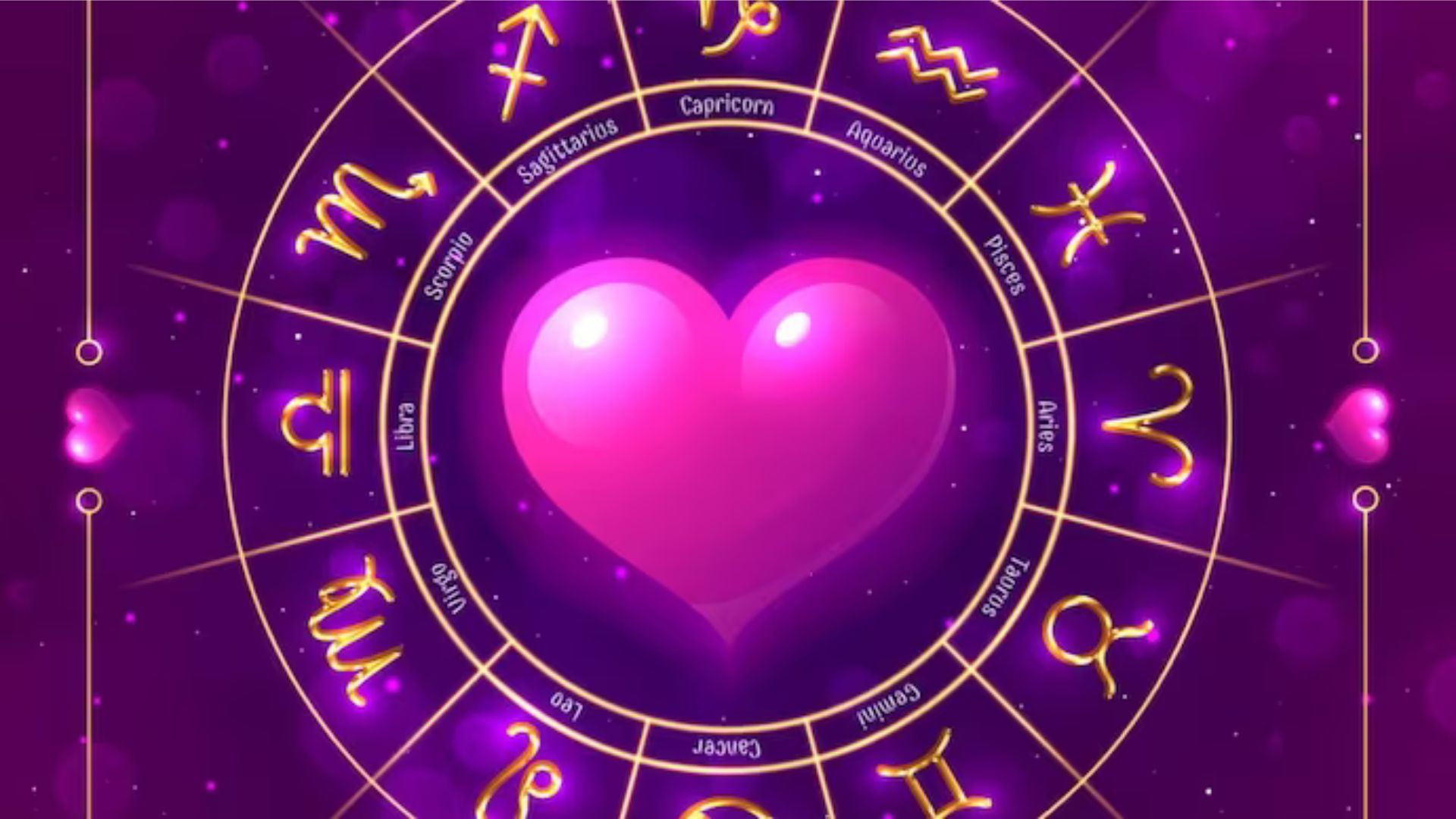Zodiac Signs Around The Heart