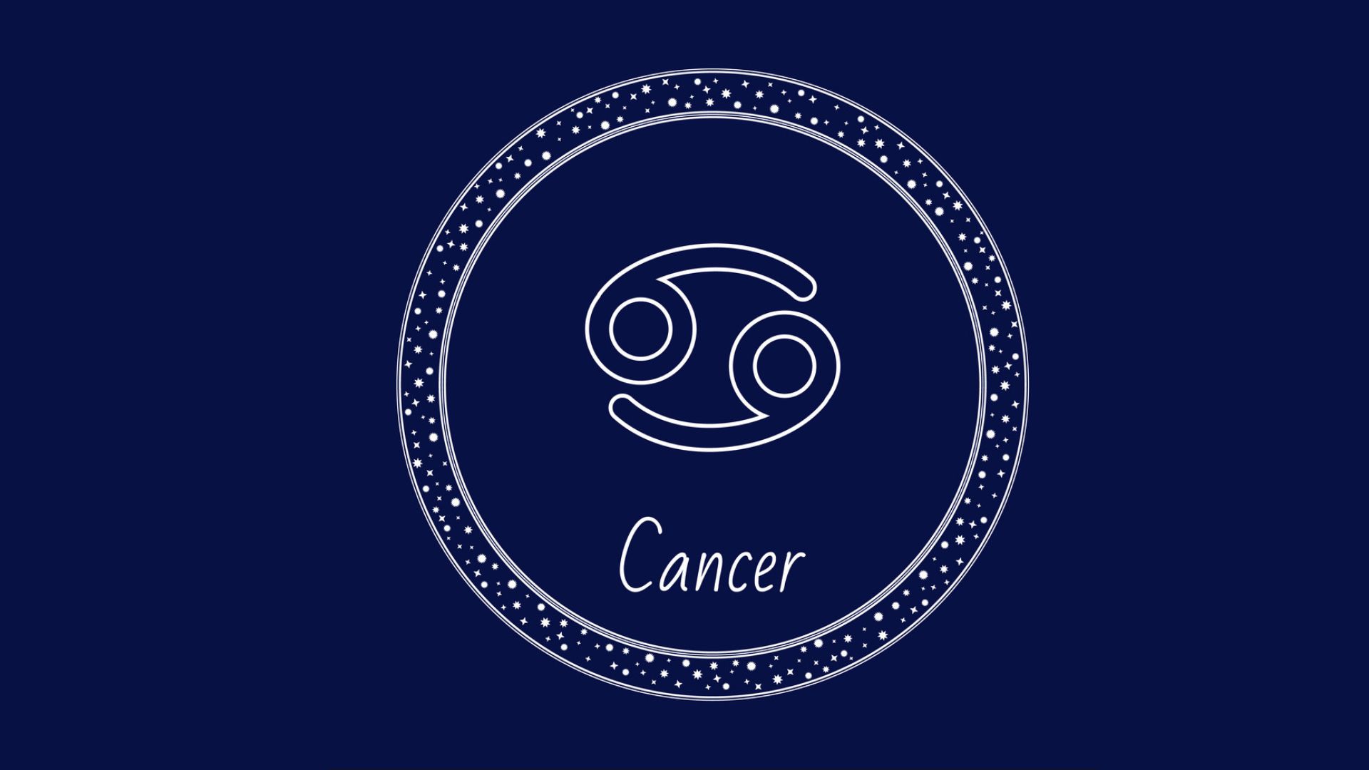 Cancer Sign In A Circle