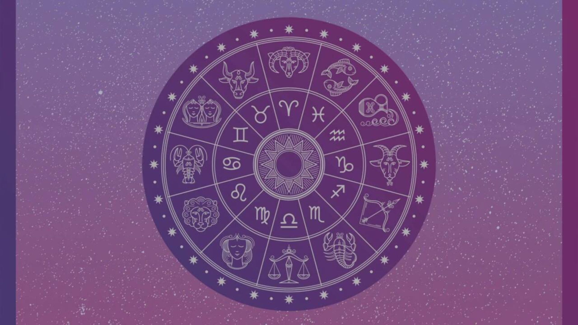Zodiac Sign In Purple Color