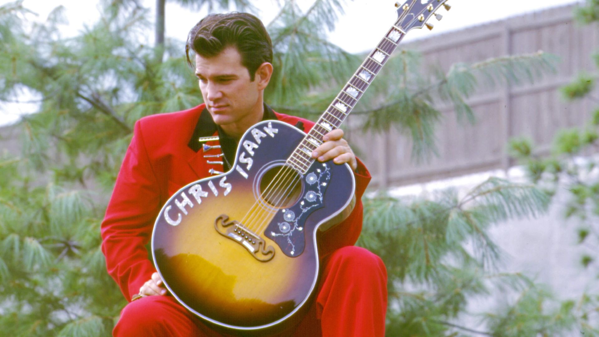 Chris Isaak With His Guitar